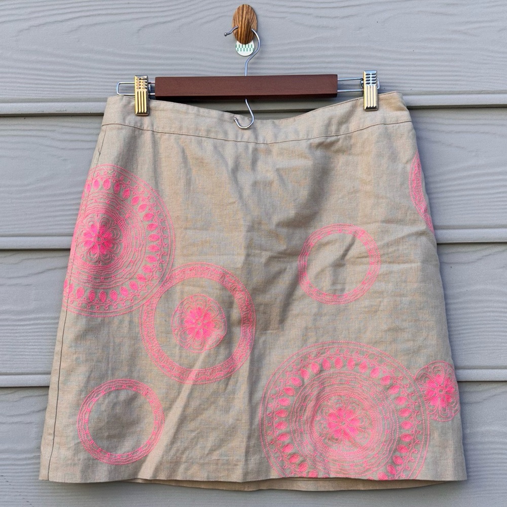 Biden Embroidered A-line Skirt Size 8